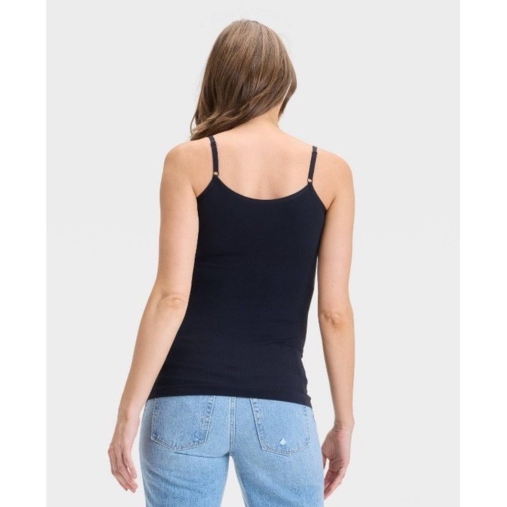 Belly Support Seamless Maternity Camisole - Isabel Maternity L / XL Black - Picture 2 of 6